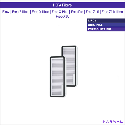 Narwal Flow, Freo Z Ultra, Freo X Ultra, Freo X Plus, Freo Pro, Freo Z10, Freo Z10 Ultra, Freo X10 | Original Consumable Parts & Accessories: HEPA Filters