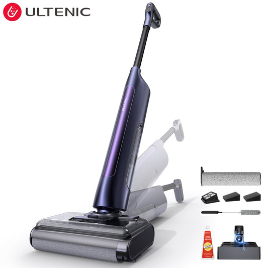 Ultenic AC1 TriFlex Cordless Wet Dry Vacuum Cleaner & Floor Washer | 180° Lay-Flat Cleaning & Self-Cleaning System
