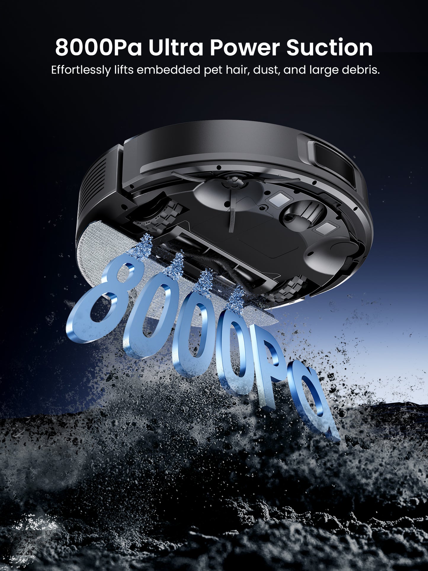 Proscenic Q10 Robot Vacuum Cleaner & Mop with LiDAR Navigation | 8000Pa Suction