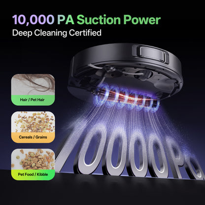 Vexilar Cleanova W15 Robot Vacuum Cleaner & Mop | 10000Pa Suction, Self-Empty Station & 360° LDS Navigation