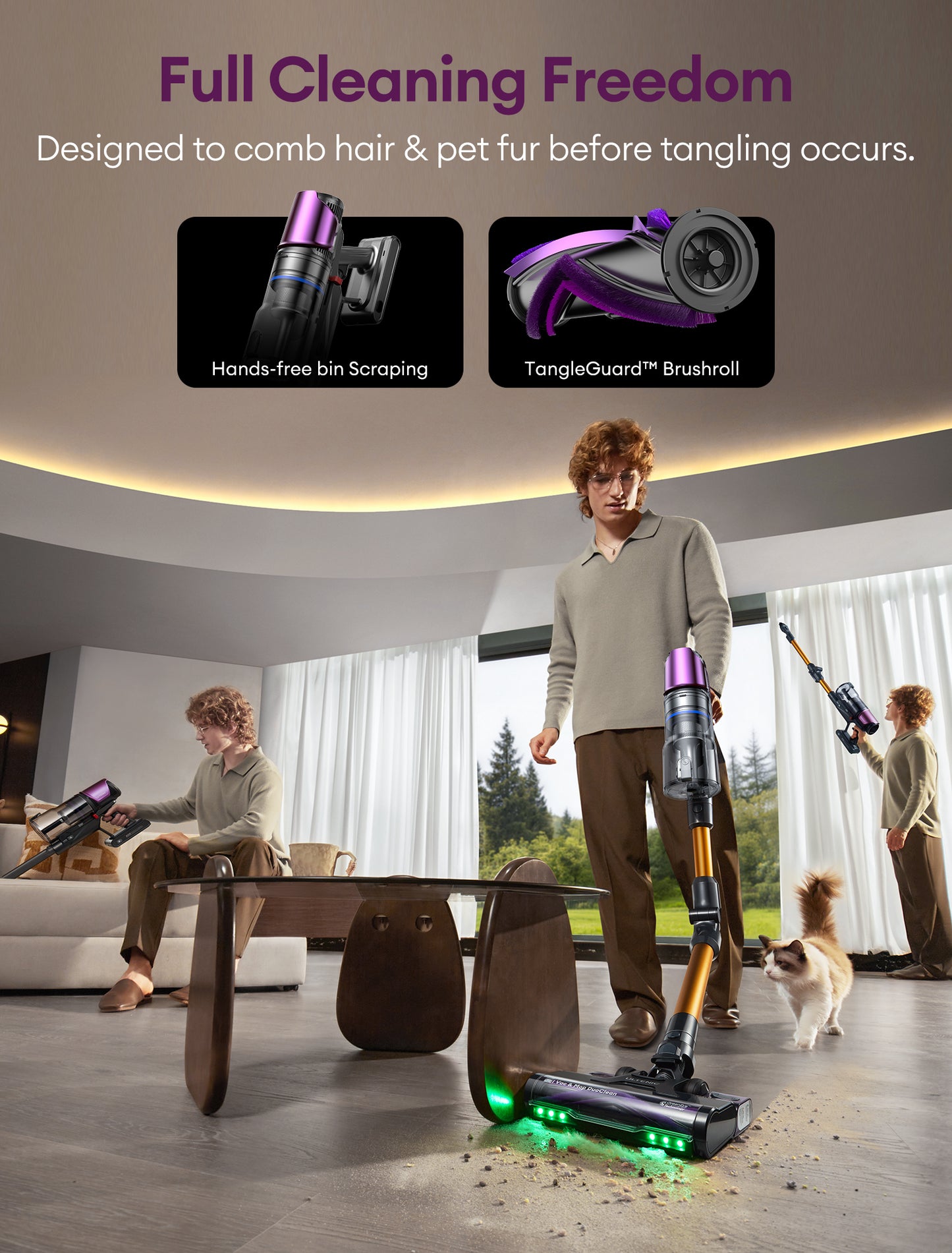 Ultenic U20 Mopper Cordless Vacuum Cleaner & Mop | 55KPa Suction & Vacuum-Mop Function