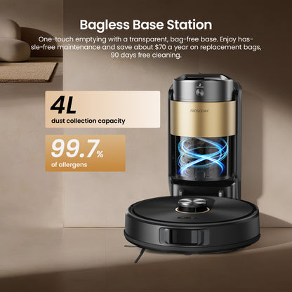 Proscenic Q20 Plus Robot Vacuum Cleaner & Mop with Bagless Self-Empty Station | 10000Pa Suction