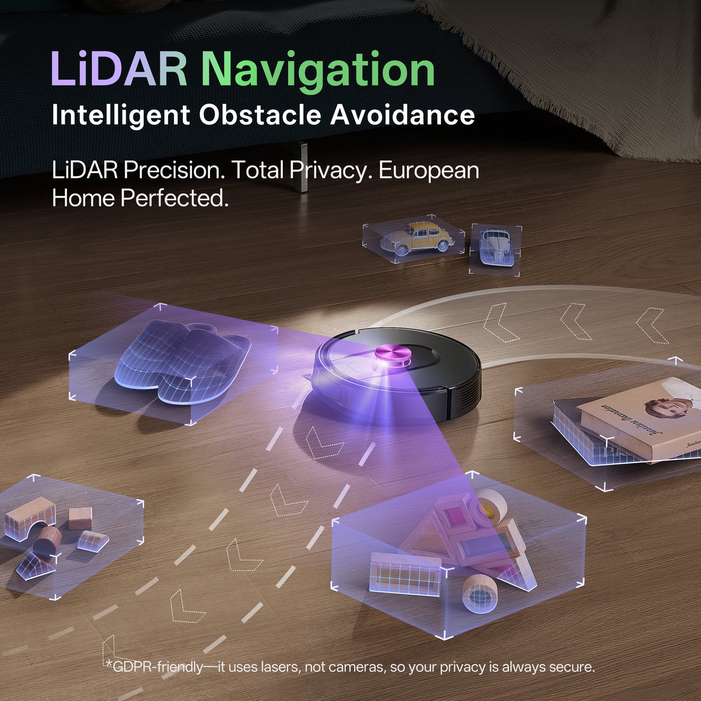 Vexilar Cleanova W15 Robot Vacuum Cleaner & Mop | 10000Pa Suction, Self-Empty Station & 360° LDS Navigation