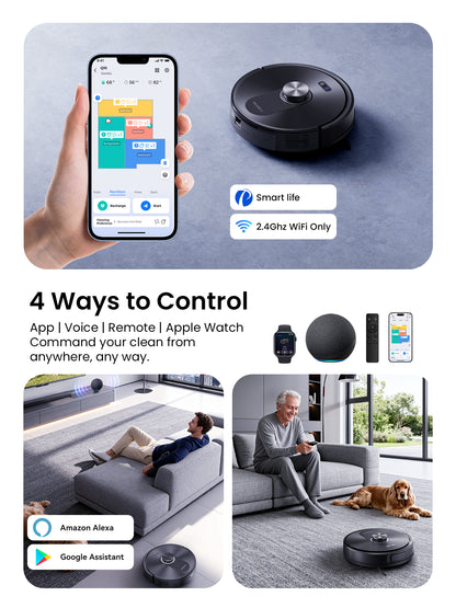 Proscenic Q10 Robot Vacuum Cleaner & Mop with LiDAR Navigation | 8000Pa Suction