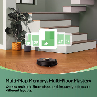 Vexilar W9 Robot Vacuum Cleaner & Mop | LDS Navigation, Smart Mapping & 8000Pa Suction