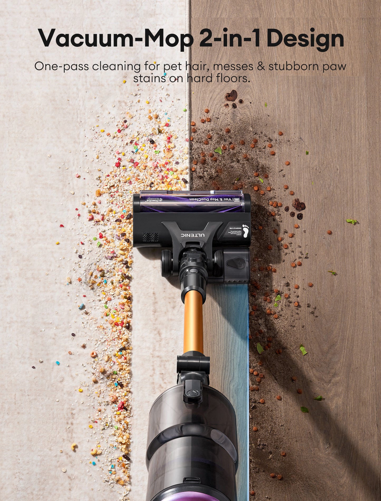 Ultenic U20 Mopper Cordless Vacuum Cleaner & Mop | 55KPa Suction & Vacuum-Mop Function