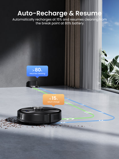 Proscenic Q10 Robot Vacuum Cleaner & Mop with LiDAR Navigation | 8000Pa Suction