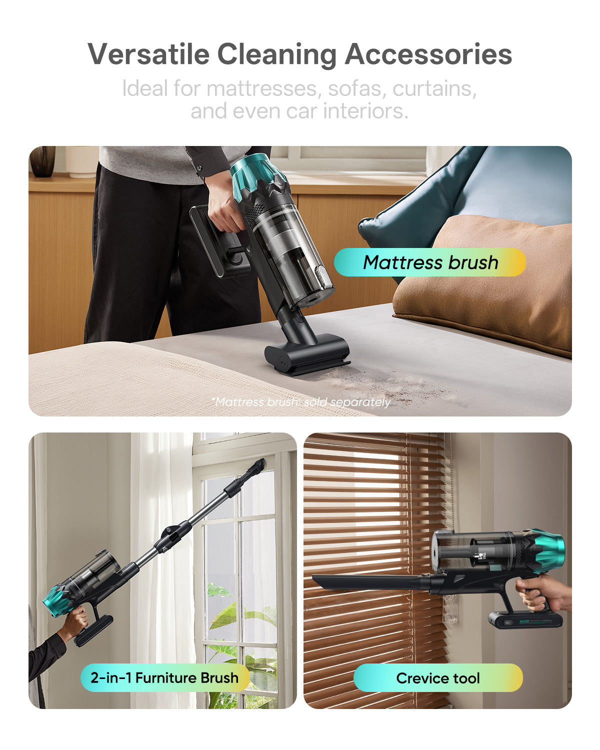 Vexilar V15 Max Blitz Cordless Stick Vacuum Cleaner & Mop | 65KPa Suction