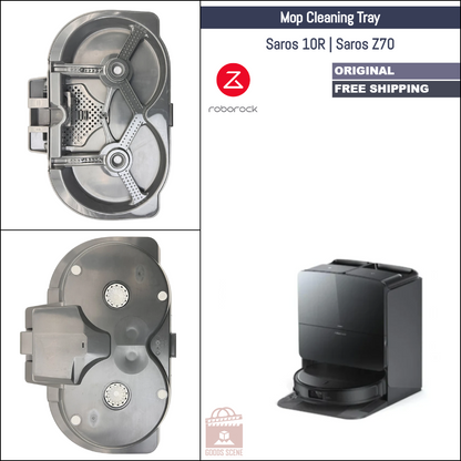 Roborock Saros 10R, Saros Z70 | Original Spare Parts & Accessories For Auto Dock:  Mop Cleaning Dock Tray