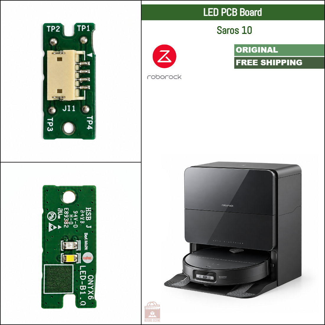 Roborock S5 Max, S6 MaxV | Originale reservedeler og reparasjonsdeler: Compass PCB Board Card Module