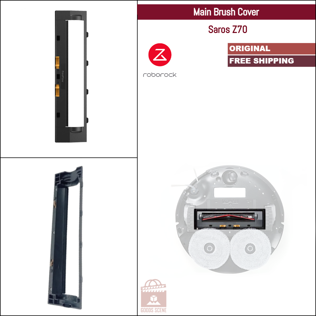 Roborock S4 Max, S5 Max, S6 Pure, S6 MaxV, S7, S7 Pro, S8 MaxV, Q5, Q7, Q Revo und diverse Modelle | Original Ersatzteile &amp; Zubehör: Hauptbürstenabdeckung