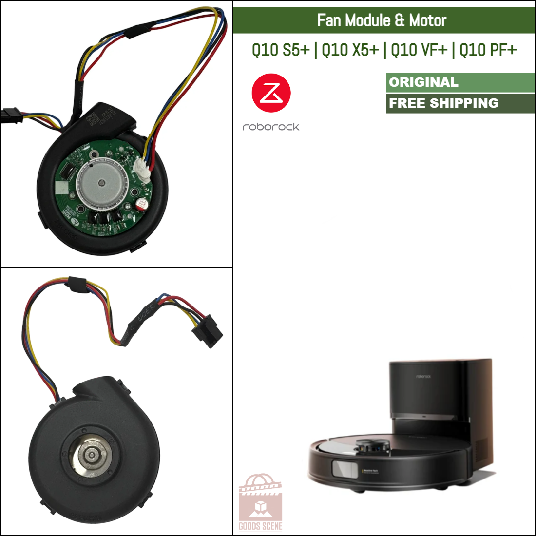 Roborock S8, S8+, S8 Pro Ultra | Original Ersatz- &amp; Reparaturteile: Lüftermotormodul 6000Pa