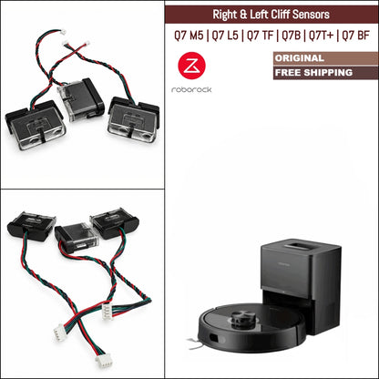 Roborock Q7 M5, Q7 L5, Q7 TF, Q7B, Q7T+, Q7 BF+ | Original Spare & Repair Parts: Right & Left Cliff Sensors Assembly