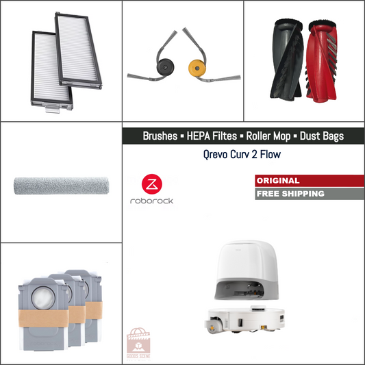 Roborock Q Revo, P10 | Original Verbrauchsteile &amp; Zubehör: Bürsten, Wischmopps, HEPA-Filter &amp; Staubbeutel