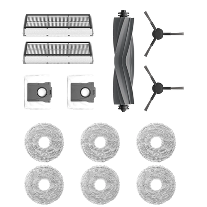 Dreame L10s Ultra, L10s Pro Ultra, X30 Ultra, L30 Pro Ultra, E30 Ultra | Original Consumable Parts & Accessories: Brushes, Mops, HEPA Filters, Dust Bags (Kit)