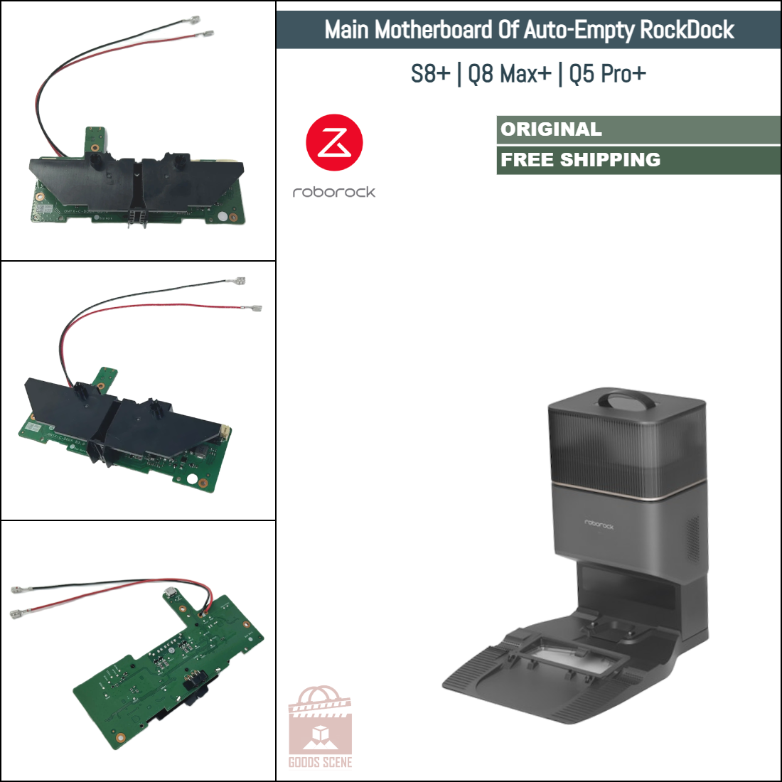 Roborock S7 MaxV Ultra, S8 Pro Ultra | Originale Ersatz- und Reparaturteile für Auto Empty Dock: Hauptplatine 220 V