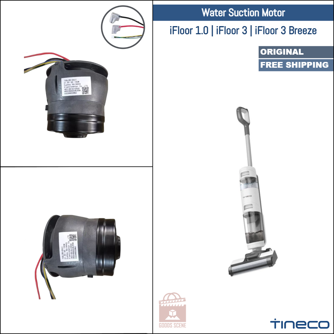 Tineco iFloor 1.0, iFloor 3, iFloor 3 Breeze | Original Spare & Repair Parts: Water Suction Motor