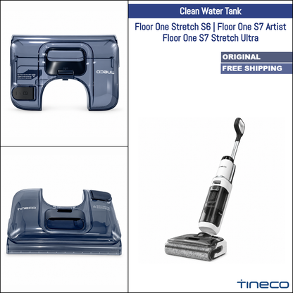 Tineco Floor One Stretch S6, Floor One S7 Stretch Ultra, Floor One S7 Artist | Original Spare Parts & Accessories: Clean Water Tank Box