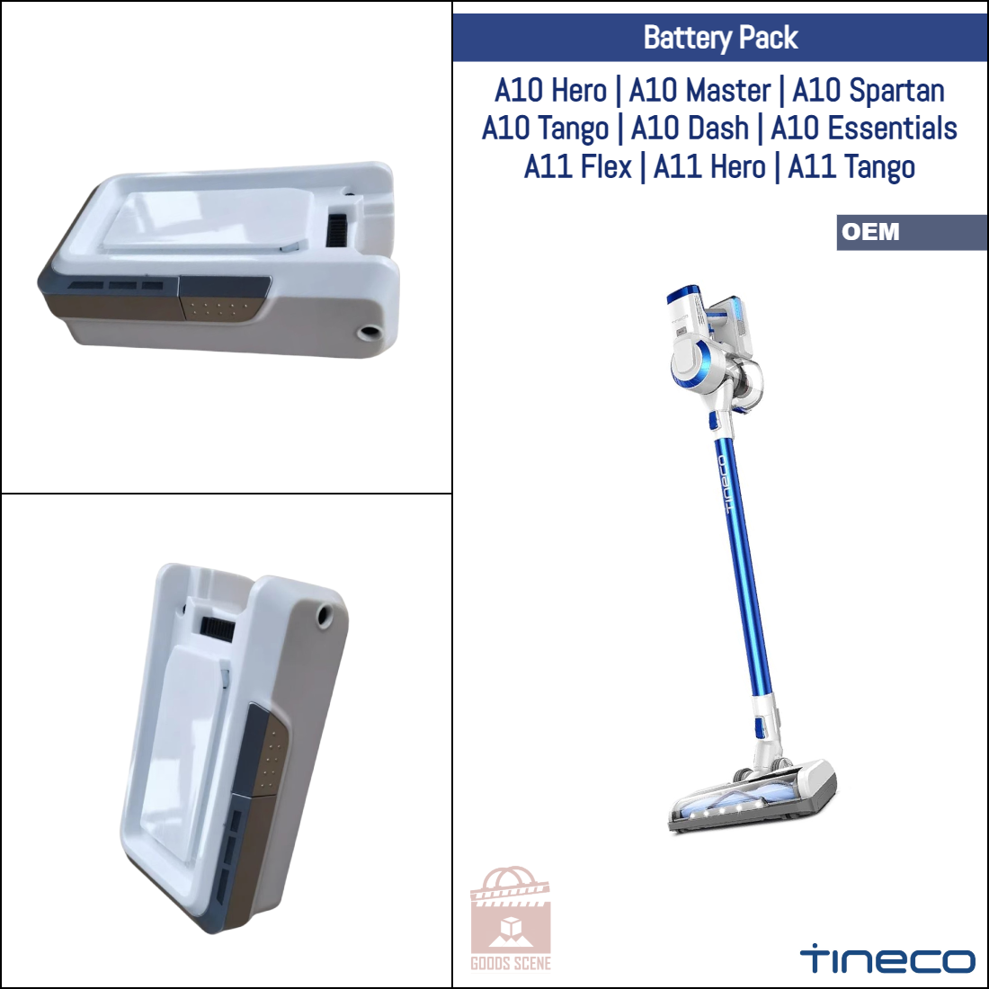 Tineco A10 Series, A11 Series | Original Spare & Repair Parts: OEM Battery Pack