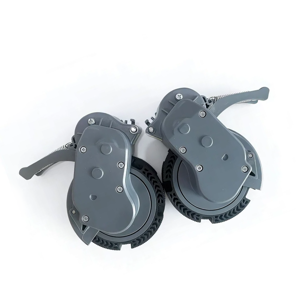 Roborock S5, S50, S51, E20, Xiaowa E25, E3, C10 | Originale reserve- og reparasjonsdeler: Venstre og høyre hovedhjul, forhjul