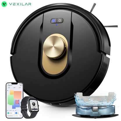 Vexilar W9 Robot Vacuum Cleaner & Mop | LDS Navigation, Smart Mapping & 8000Pa Suction