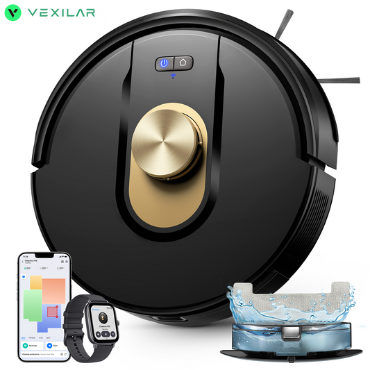 Vexilar W9 Robot Vacuum Cleaner & Mop | LDS Navigation, Smart Mapping & 8000Pa Suction