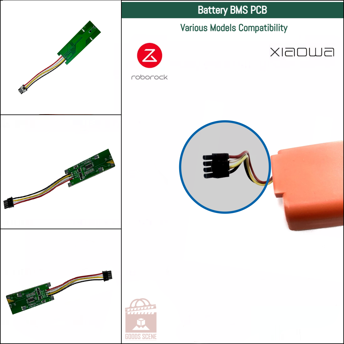 Roborock S4, S5, S6, S6 Pure, S7, S8, Q5, Q7, Q Revo MaxV Pro und verschiedene Modelle | Originale Ersatz- und Reparaturteile: Batterie-BMS-Platine