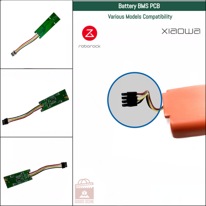Roborock S4, S5, S6, S6 Pure, S7, S8, Q5, Q7, Q Revo MaxV Pro und verschiedene Modelle | Originale Ersatz- und Reparaturteile: Batterie-BMS-Platine