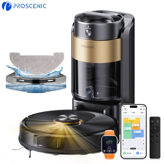 Proscenic Q20 Plus Robot Vacuum Cleaner & Mop with Bagless Self-Empty Station | 10000Pa Suction
